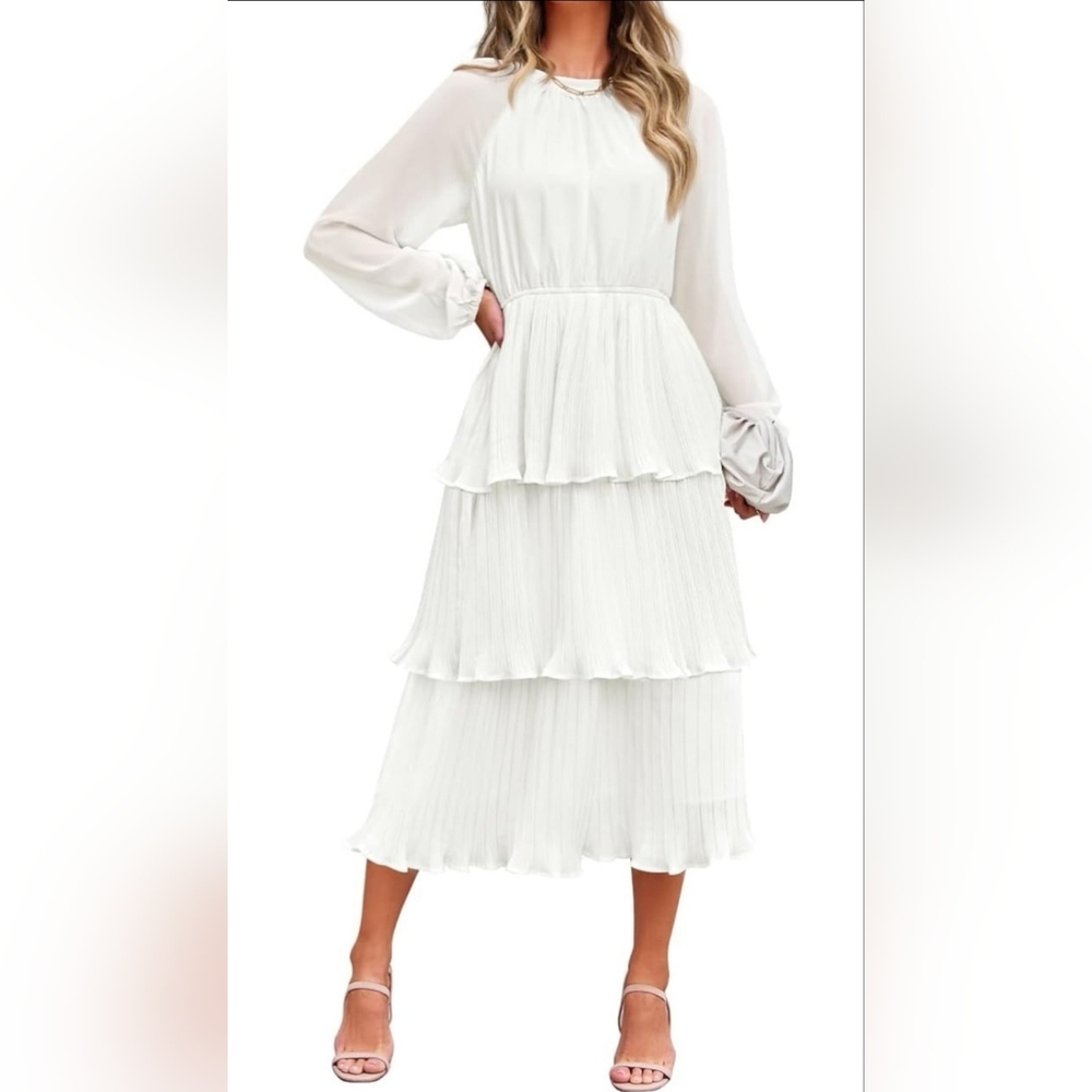 NWT Zesica Layered Tier Ruffle Dress
